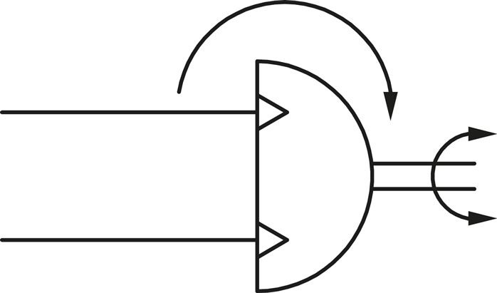 Schematický symbol: Otocný stul